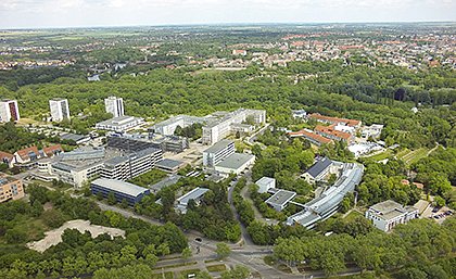 Luftbild Weinberg-Campus Nordwest (Foto: Maike Glckner)